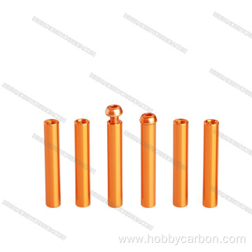 OEM anodized round knurled aluminum standoff